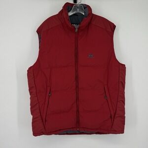 Helly Hansen XXL Red Down Puffer Vest Men's 60/40 Duck Down Outdoor Gorpcore Ski